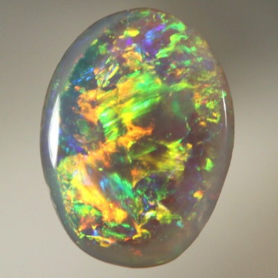 SOLID SEMI BLACK OPAL crispy bright fire in a 3D pattern